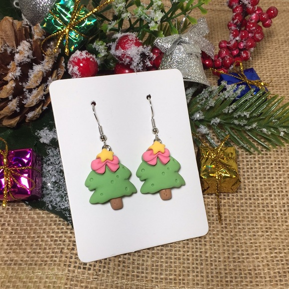 🍏50% OFF/3+...Children's Christmas Dangle Earrings - Picture 1 of 8